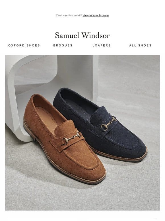 Just Released! Limited-Edition Suede Buckled Loafers