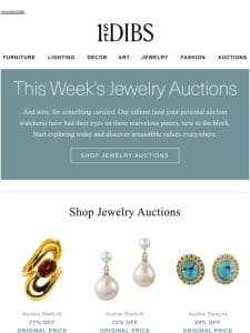 Just for you: Our jewelry auction picks