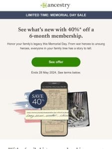 Just for you – 40% off membership offer!