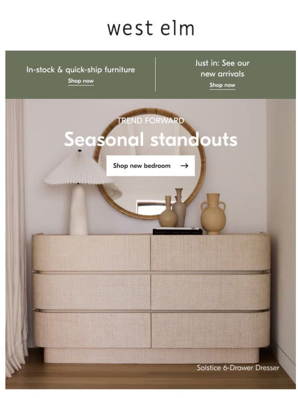 Just in! Statement bedroom styles & more new arrivals