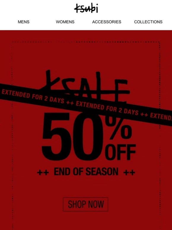 ++ KSALE 50% OFF EXTENDED FOR 2 DAYS ++