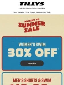 Kickoff to Summer Sale