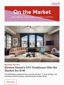 Kirsten Dunst’s NYC Penthouse Hits the Market for $7M