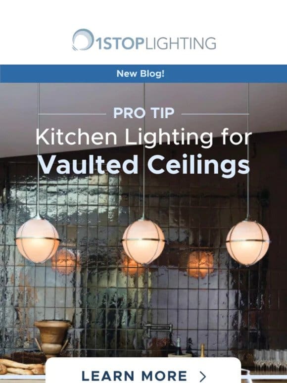 Kitchen Lighting for Vaulted Ceilings