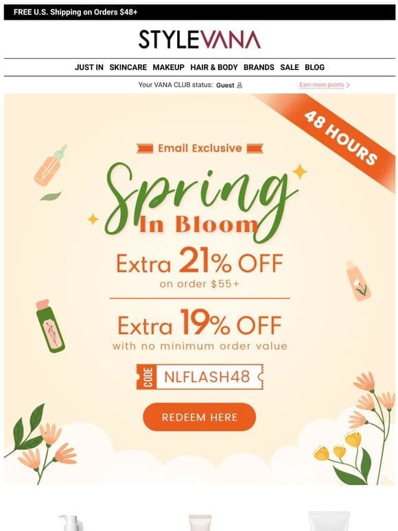 LAST CALL: EXTRA 21% OFF!