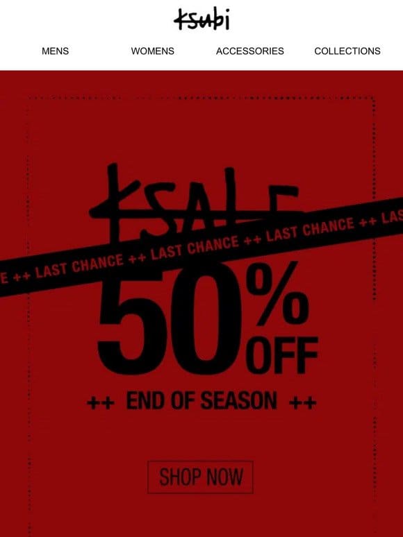 ++ LAST CHANCE 50% OFF KSALE ++?