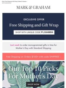LAST CHANCE to Monogram Mom’s Gift + An Exclusive Offer Inside​