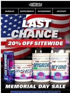 LAST CHANCE to get 20% OFF!