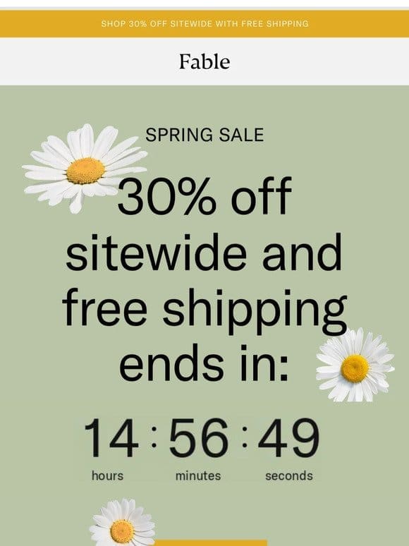 LAST DAY: Spring Sale ?
