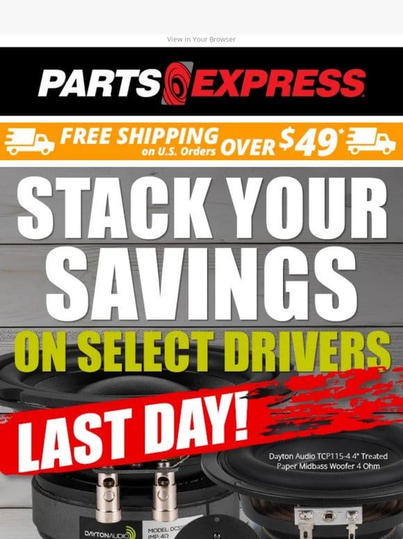 LAST DAY to STACK YOUR SAVINGS!