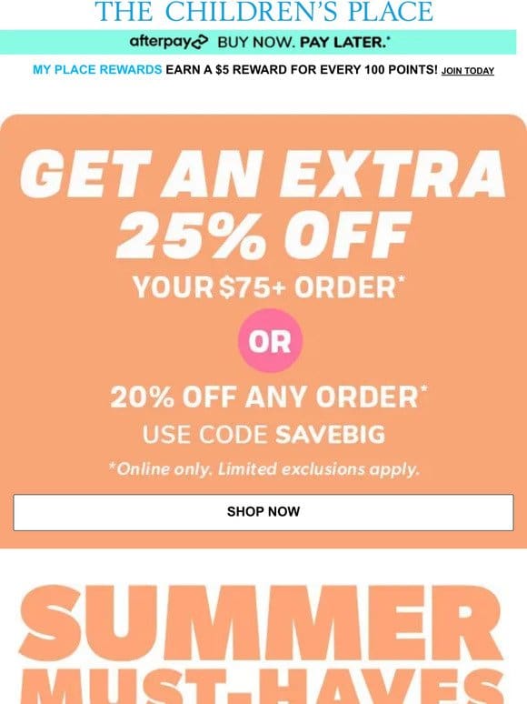 LIMITED TIME FLASH: Extra 25% OFF EVERYTHING (including up to 70% off ALL SHORTS!)