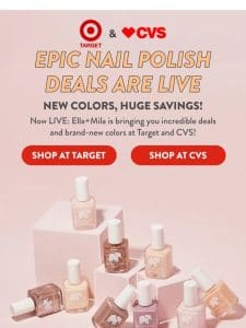 LIVE at Target & CVS – New Colors + HUGE Savings!  ️