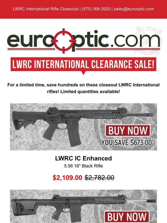 LWRC International Clearance Sale!