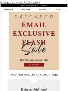 Last Call – Save 5% OFF Extra