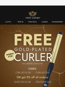 Last Chance! FREE Curler ✨