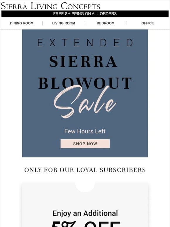 Last Chance | Few hours left | 5% OFF is expiring