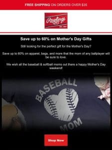 Last Chance: Save 60% on Mother’s Day Gifts