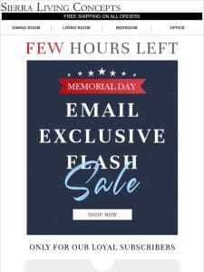 Last Chance to Save Extra 5%!