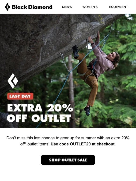Last Day: Extra 20% off Sale