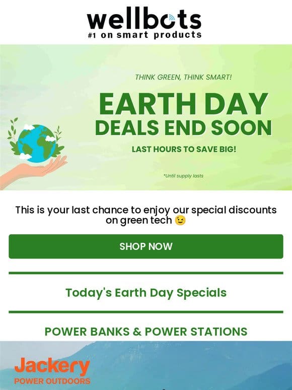 Last Hours to Grab Our Earth Day Green Tech Deals ⏳