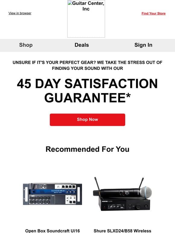Last chance! Get your top picks with our 45 Day Satisfaction Guarantee
