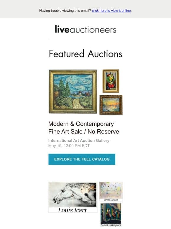 Latest Headlines + Auctions For You