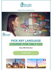Learn a Language for Only £25