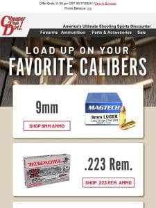 Let’s Help Find Your Caliber – Tons of Ammo Priced to Move!