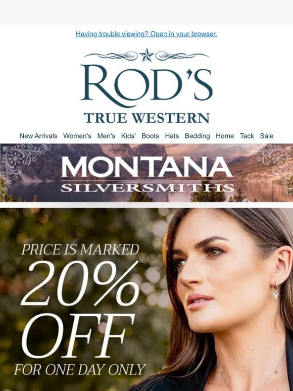 Limited Time-20% OFF Montana Silversmiths