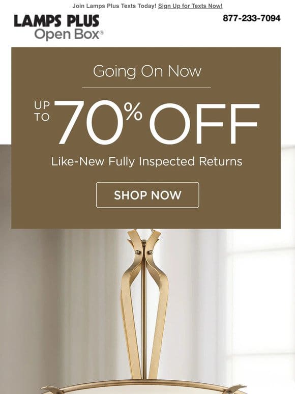 Limited Time! Up to 70% Off Like-New Returns