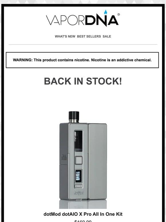 Limited quantity available! dotMod dotAIO X PRO now back in stock!