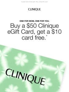 Limited-time eGift Card offer   Buy 1， get a $10 card free.