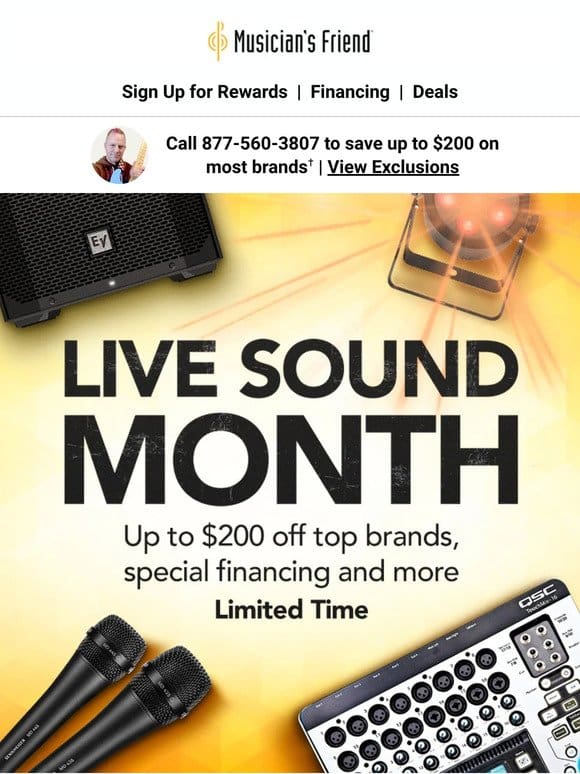 Live Sound Month: Deals on PAs