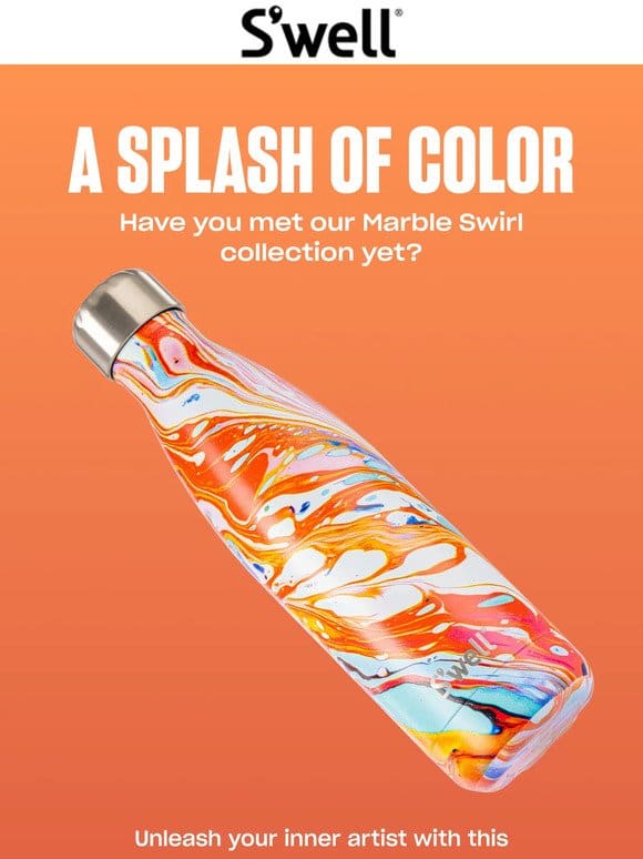 Looking For A Splash Of Color? Try Marble Swirl