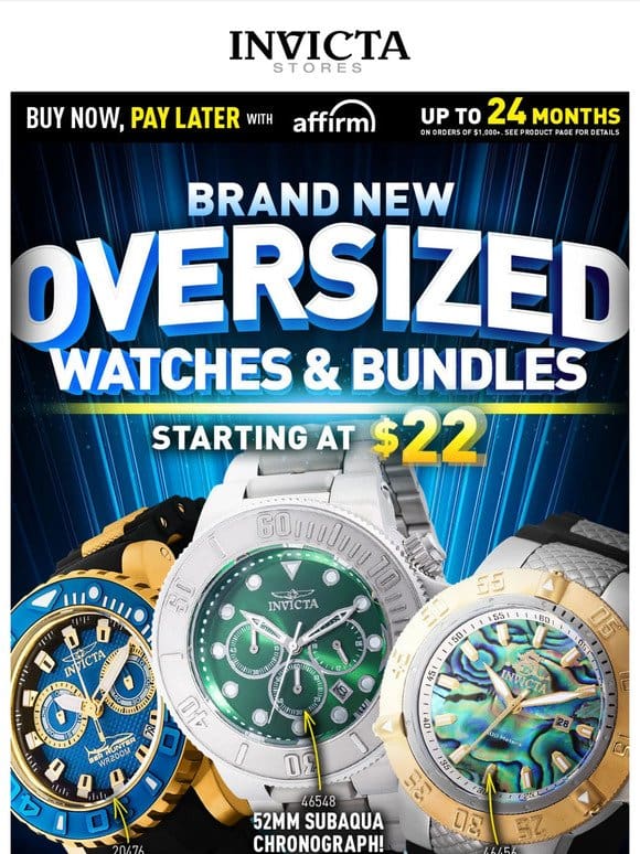MASSIVE WATCHES From $22 Size Matters ❗️