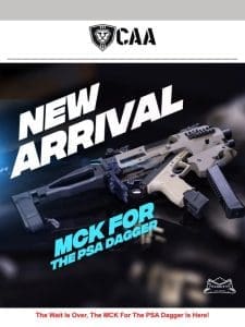MCK For PSA DAGGER IS HERE! With Optional 50% OFF Advanced Kit and More!