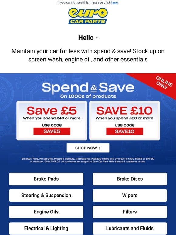 Maintain Your Car For Less With Spend & Save!