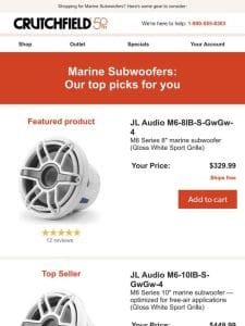 Marine Subwoofers: Our top picks