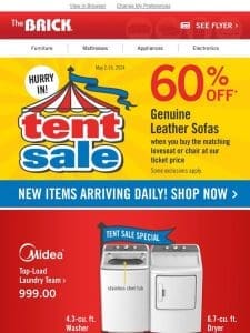 Massive Savings Alert   Tent Sale Specials & Daily Arrivals!