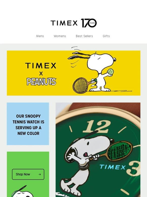 Match Point! Snoopy Tennis in New Colors