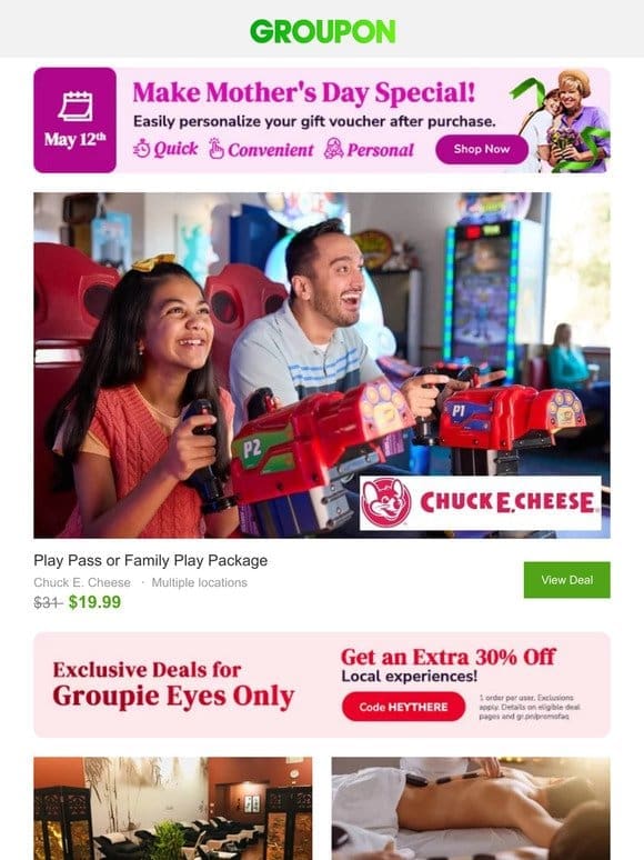 Maximize the Fun， Minimize the Cost: Up to 40% Off at Chuck E. Cheese!