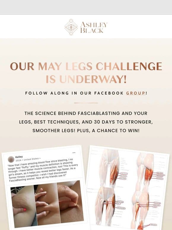 May Legs Challenge， New Articles， Lessons From The Blue Zones， & More!