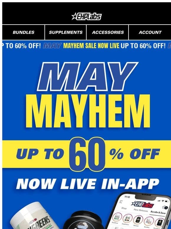 May Mayhem Sale Now LIVE!