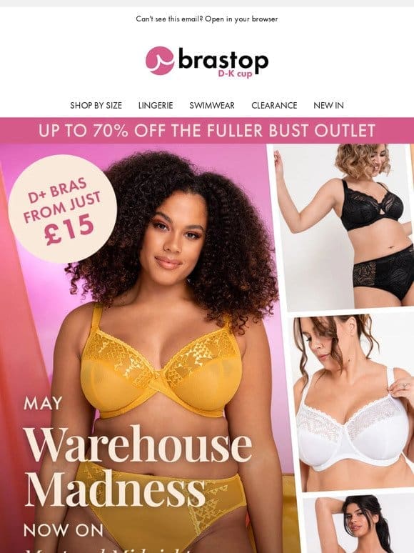 May Warehouse Madness final hours! Up to 70% off