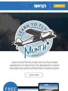 May is Learn to Fly Month ✈