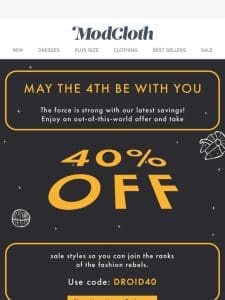 May the 4th Be With You   40% OFF Sale Styles