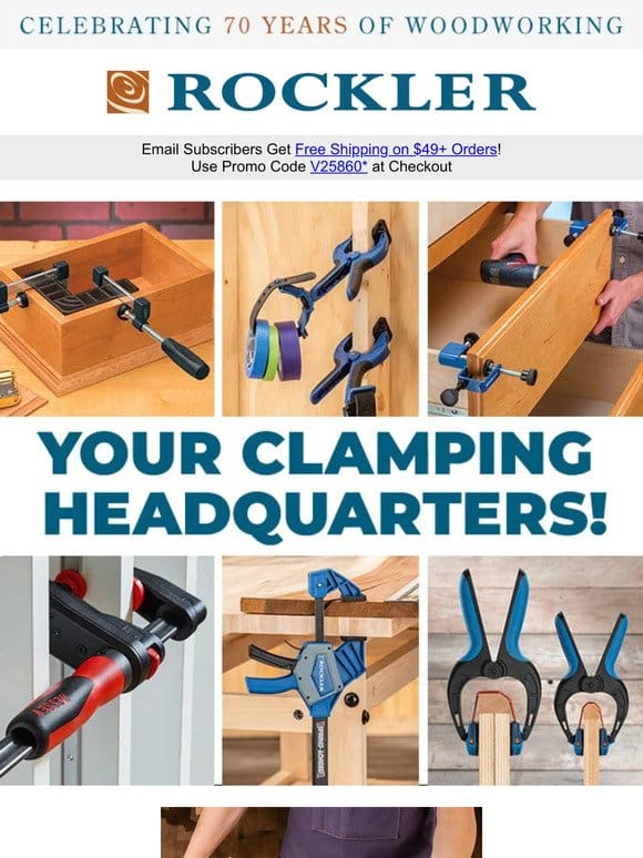 May the (Clamping) Force Be With You: Rockler — Your Go-To for Safe Woodworking Solutions!