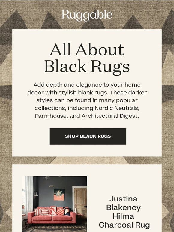 Meet Our Favorite Black Rugs