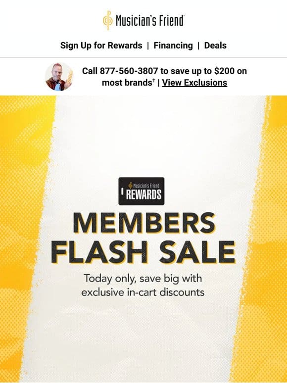 Members Flash Sale starts NOW