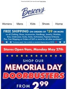 Memorial Day Doorbusters! Don’t Miss Out!